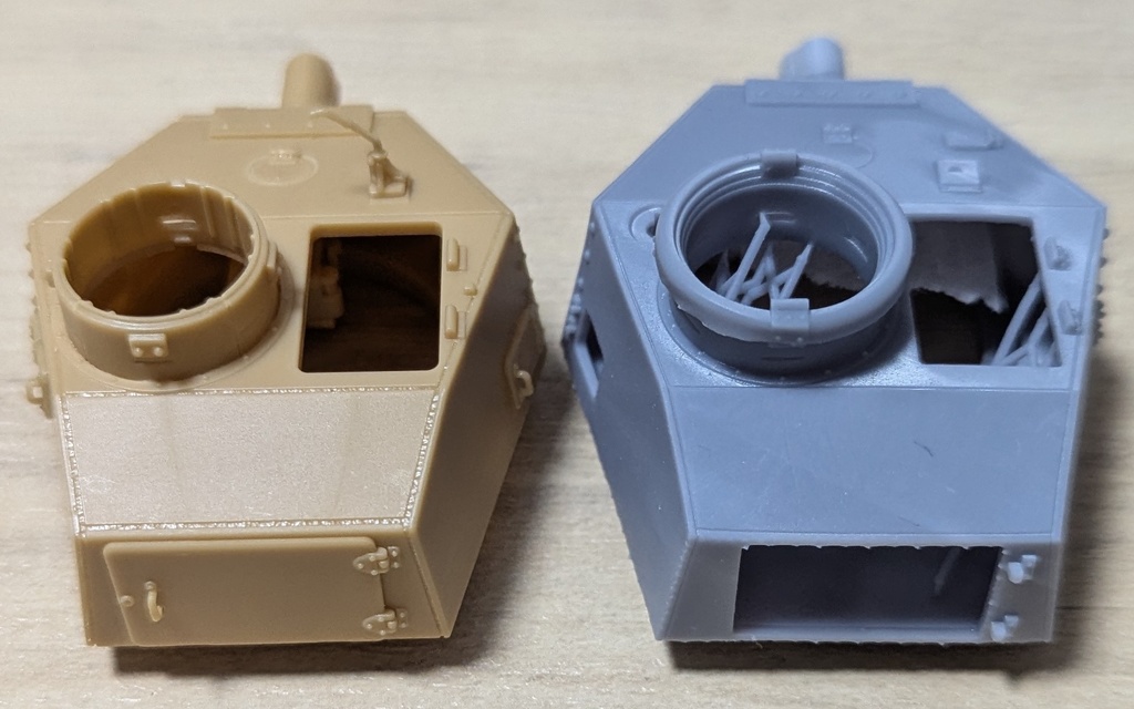 二式砲戦車 ホイ 砲塔コンバージョンキット(75㍉短砲身と57㍉長砲身選択式)