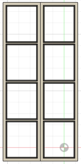1/35 汎用窓(長) 簡単窓ガラス再現スリット入り 9枚4.5セット