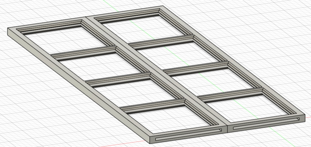 1/35 汎用窓(長) 簡単窓ガラス再現スリット入り 9枚4.5セット