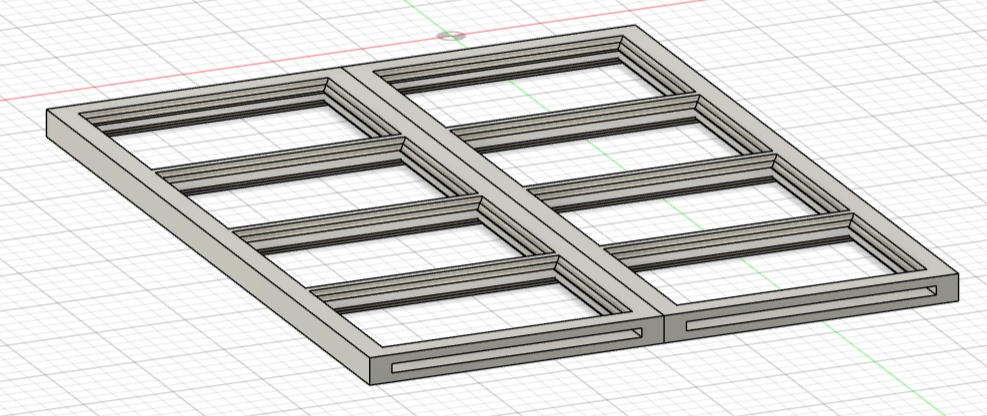 1/35 汎用窓(中) 簡単窓ガラス再現スリット入り 11枚5.5セット