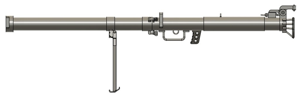 1/35 試製四式七糎噴進砲 ロタ砲 (装填状態×1、未装填状態×1、前後分割状態×1、弾×3)