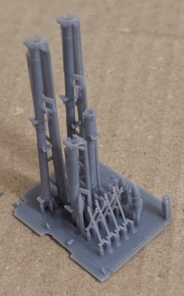 1/35 試製四式七糎噴進砲 ロタ砲 (装填状態×1、未装填状態×1、前後分割状態×1、弾×3)