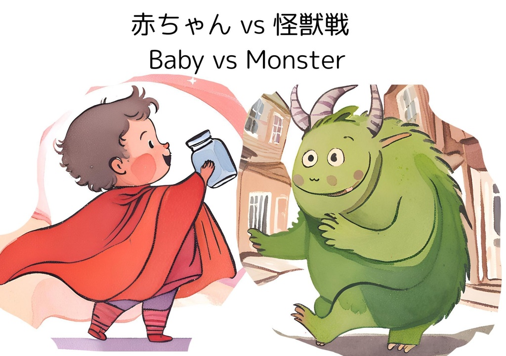 赤ちゃん vs 怪獣戦 （英語：Baby vs Monster）