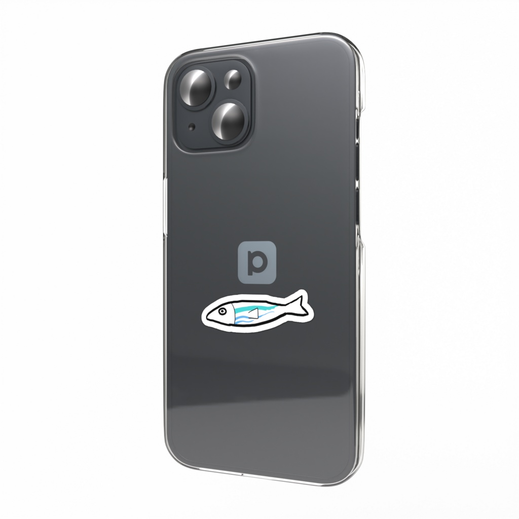 ながされさかなスマホステッカー