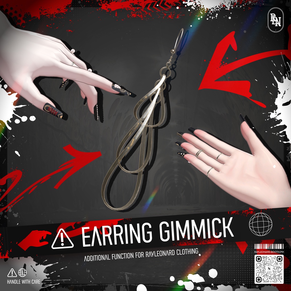 コーデリア・イヤリング — 着脱式イヤリングのギミック - Cordelia Earring - Detachable Earring Gimmick