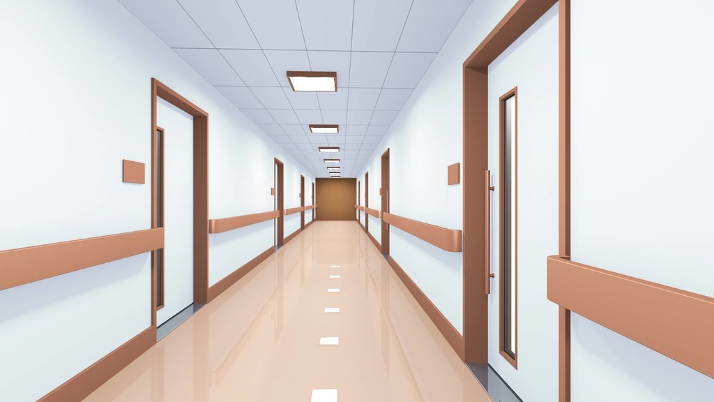【3Dモデル】病院の廊下1(blender2.79)
