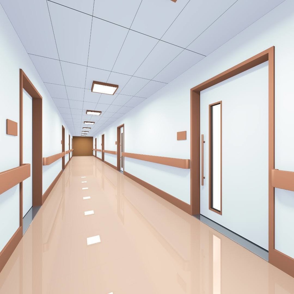 【3Dモデル】病院の廊下1（blender2.79）