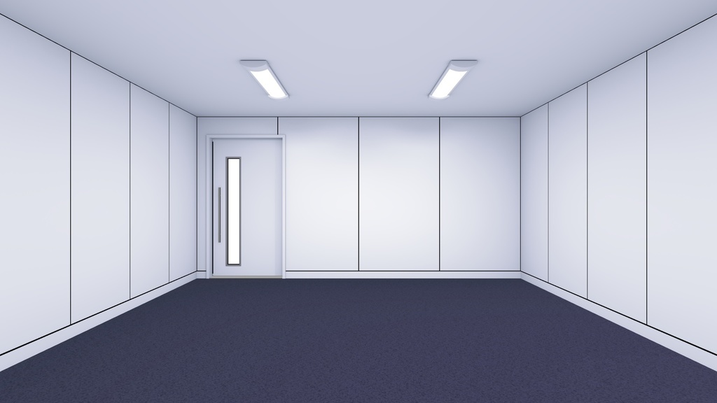 【MMD】白い壁の部屋1【MMDステージ】