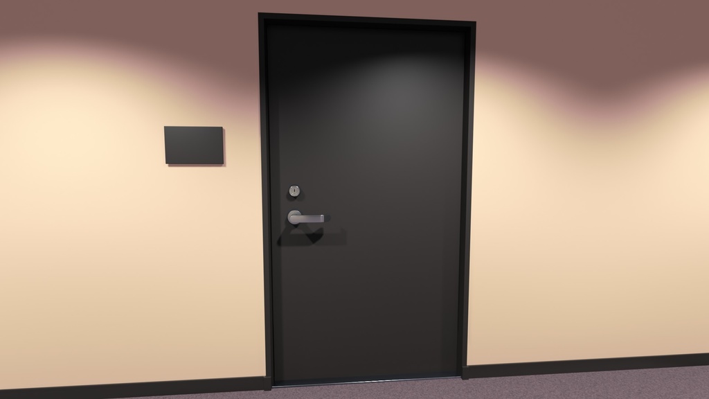 【3Dモデル】ホテルの廊下1(blender4.00・Eeveeレンダー)