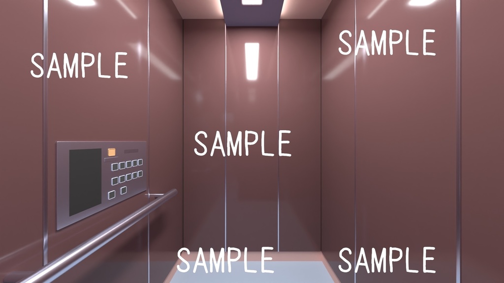 【背景イラスト集】エレベーターA【フリー素材】