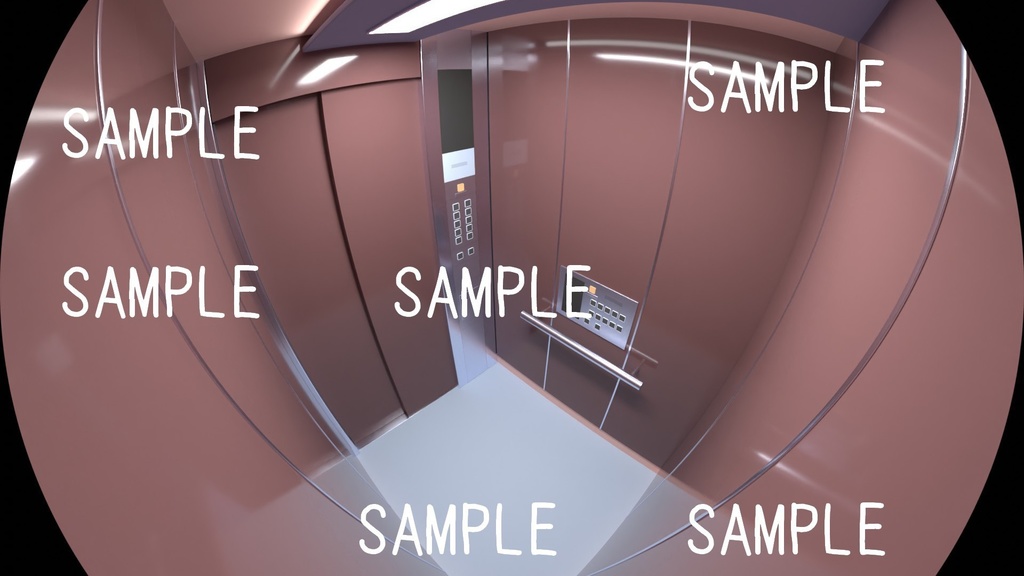 【背景イラスト集】エレベーターA【フリー素材】