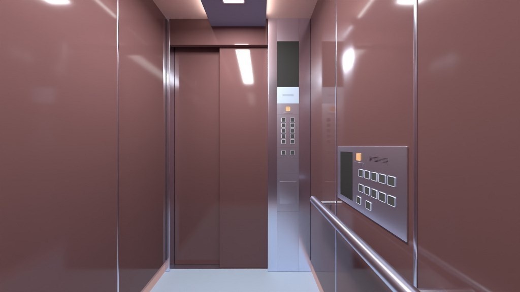 【3Dモデル】エレベーター(blender4.00・Cycleレンダー)