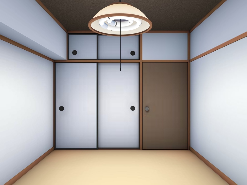 【MMD】和室A(照明点灯)【MMDステージ】