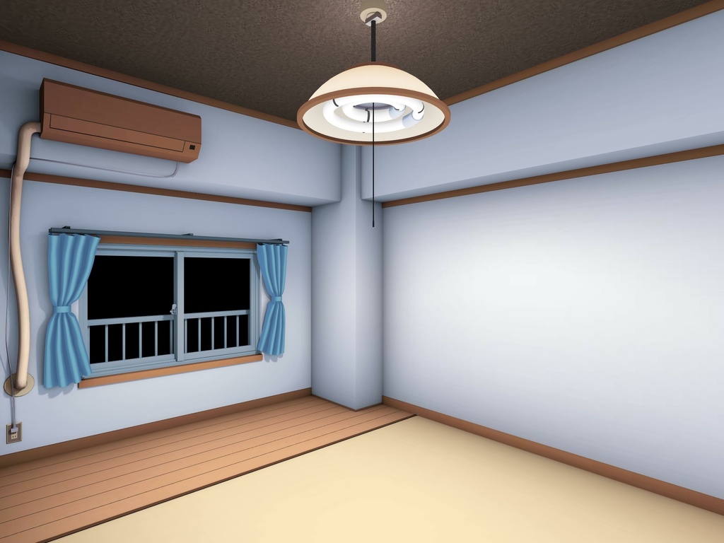 【MMD】和室A(照明点灯)【MMDステージ】