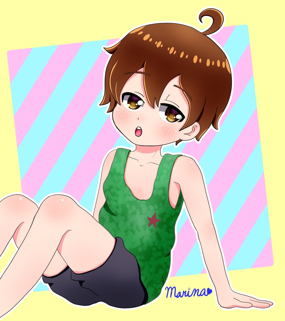 タンクトップ美少年アクリルキーホルダー