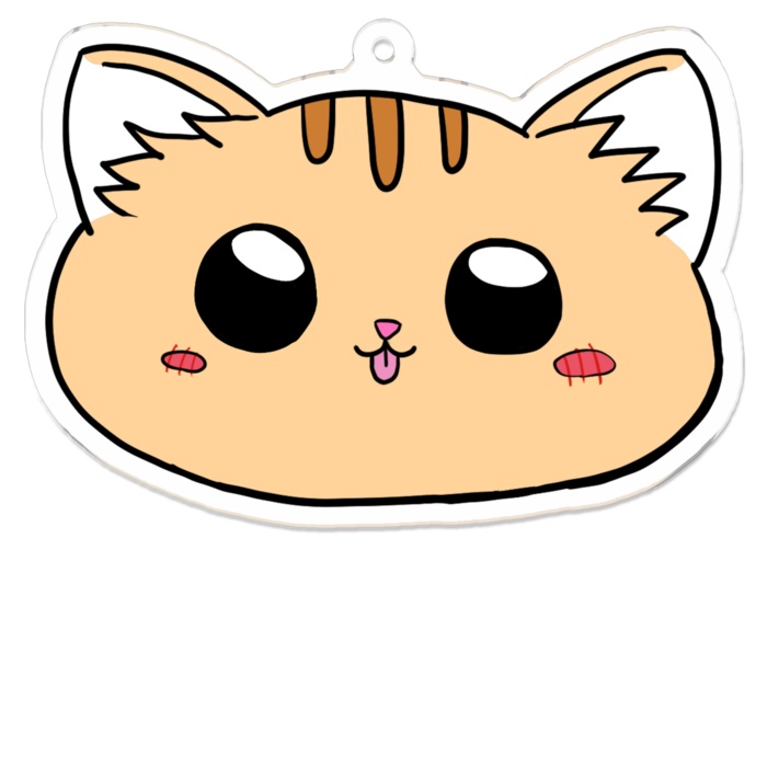 さくらとあずきのアクリルキーホルダー、漫画家夫婦とねこちゅーぶ