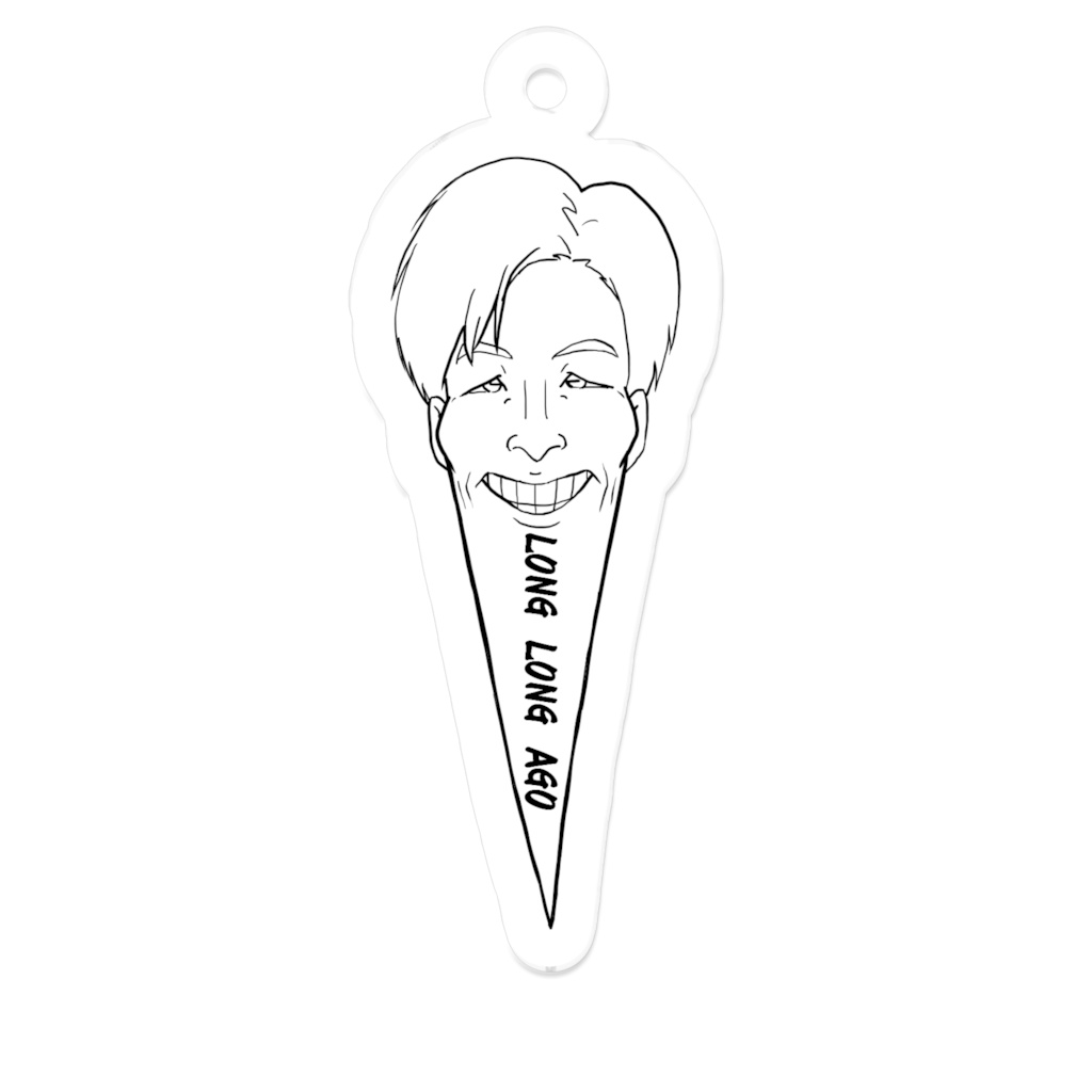 LONG LONG AGOアクリルキーホルダー(白)
