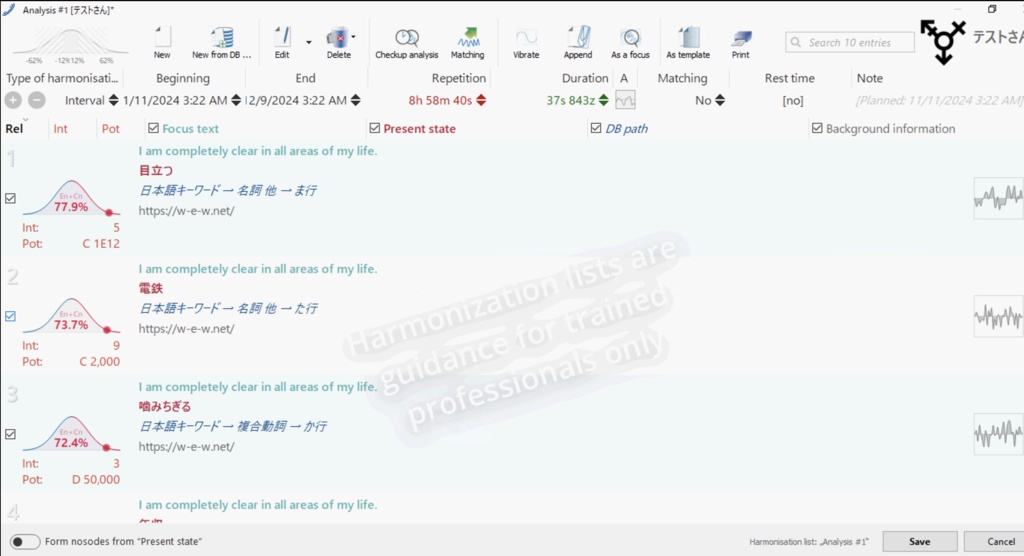 日本語キーワード【タイムウェーバーデータベース】