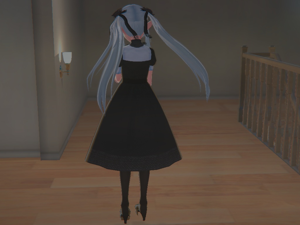 3Ⅾモデル 銀髪ツインテ