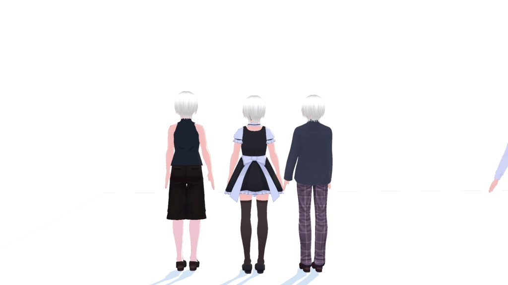 無料 free VRM 青年&女装&闇落ち付き