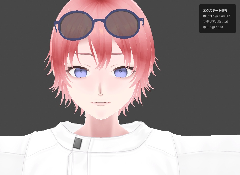 サングラス系キャラ 3種類【VRM形式】