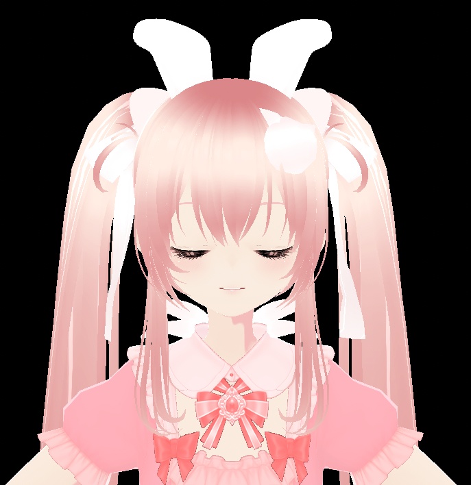 VRMピンク魔法少女 改変用vroidファイル付き