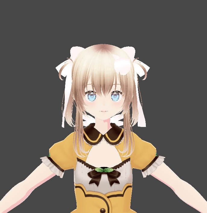 VRMピンク魔法少女 改変用vroidファイル付き