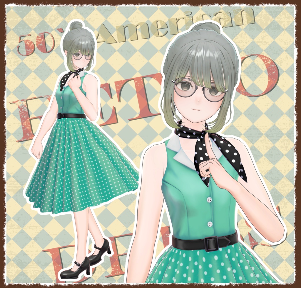 レトロワンピース