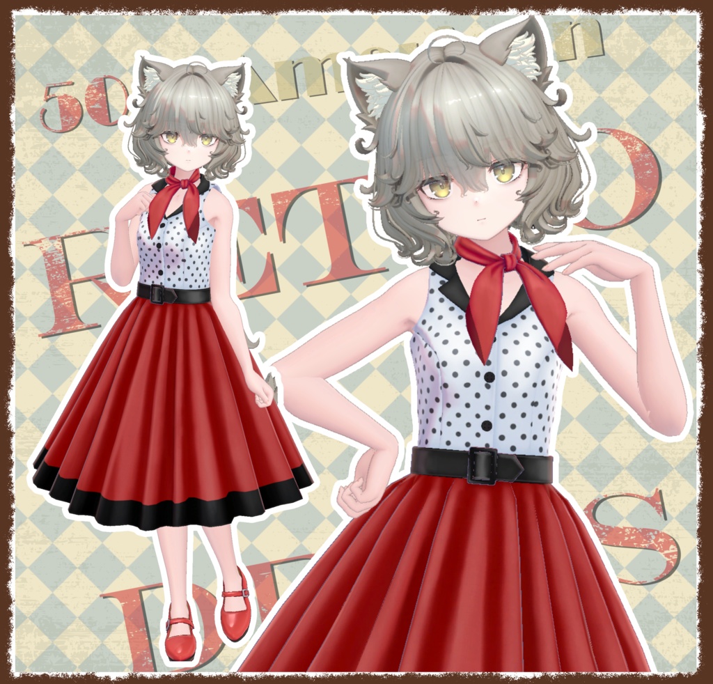 レトロワンピース