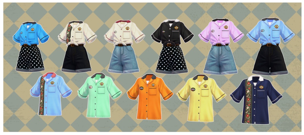 ボーリングシャツセット(21アバター対応)