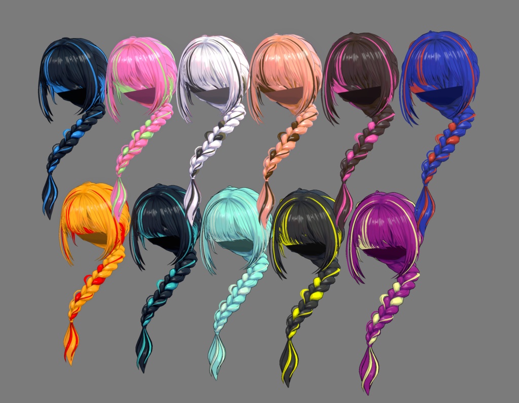 学蘭フリル~月花麗仁~(三つ編みヘアーつき)