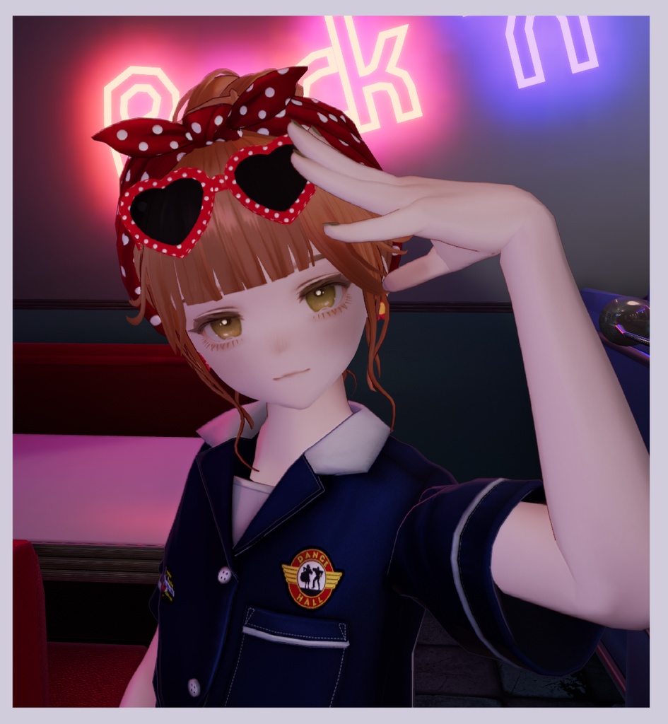 おだんごバンダナヘアー