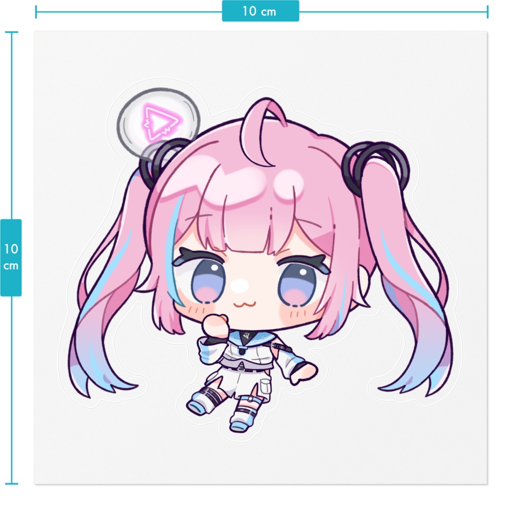 💡破茶メルル🪐 初配信記念 ステッカー