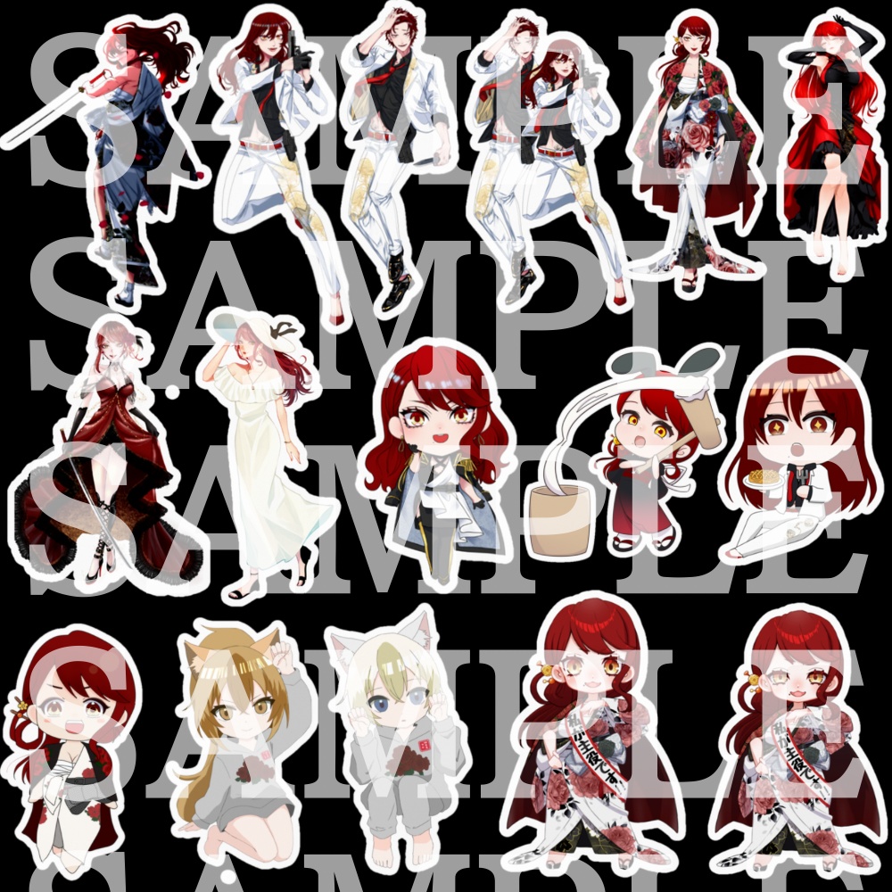 ランダムステッカー5枚セット