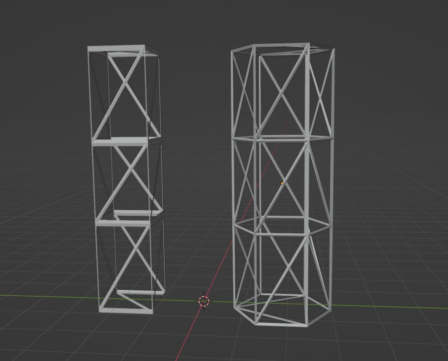 Low Poly Truss Pack