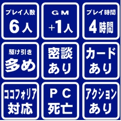 マーダーミステリー(PL6+GM) 『闇の街の向こう側』