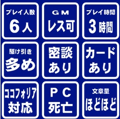 マーダーミステリー(PL6)「狂騒の仮面舞踏会 第二幕」