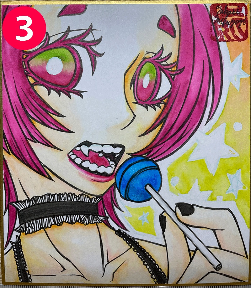 創作ミニ色紙㉝