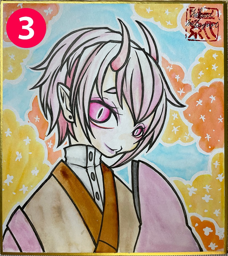 創作ミニ色紙㉟