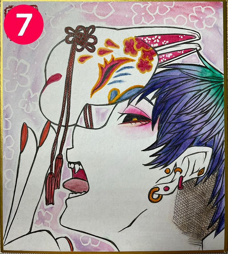 創作ミニ色紙㉟