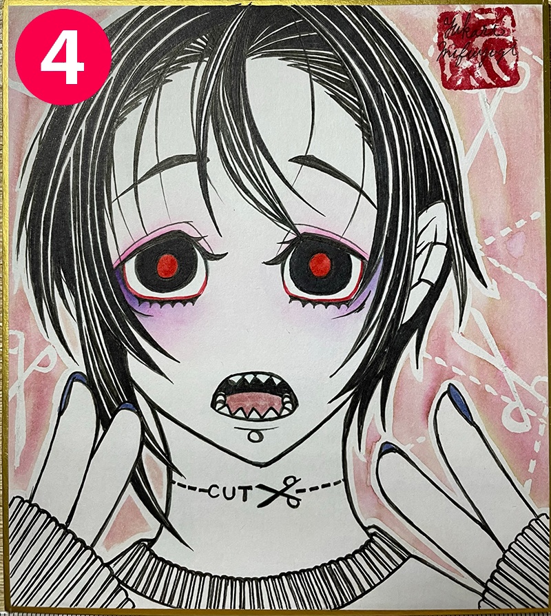 創作ミニ色紙㉟