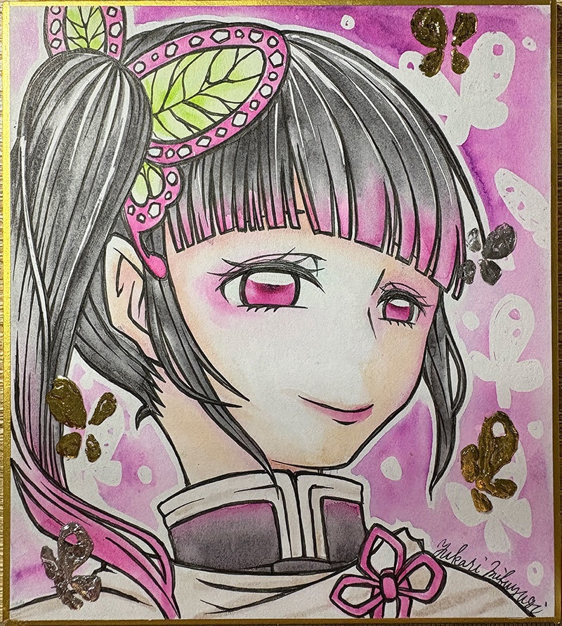 【色紙原画】栗花落カナヲ
