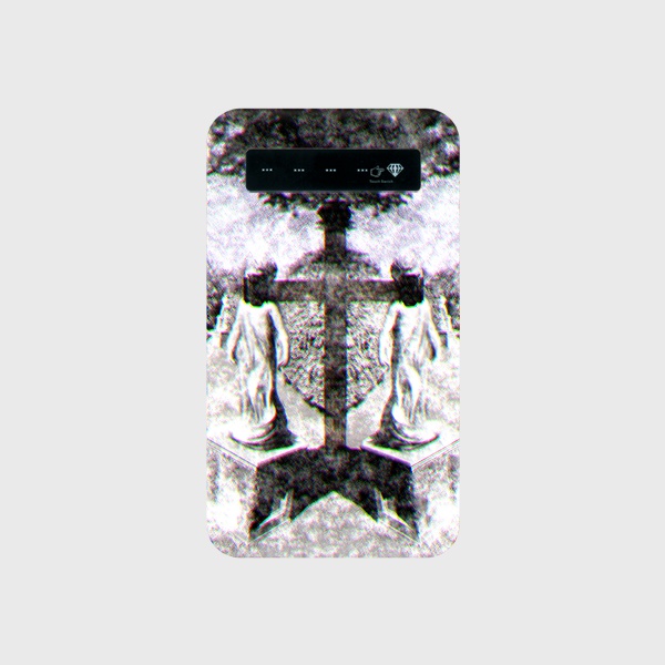 モバイルバッテリー 黒い退廃×白い退廃