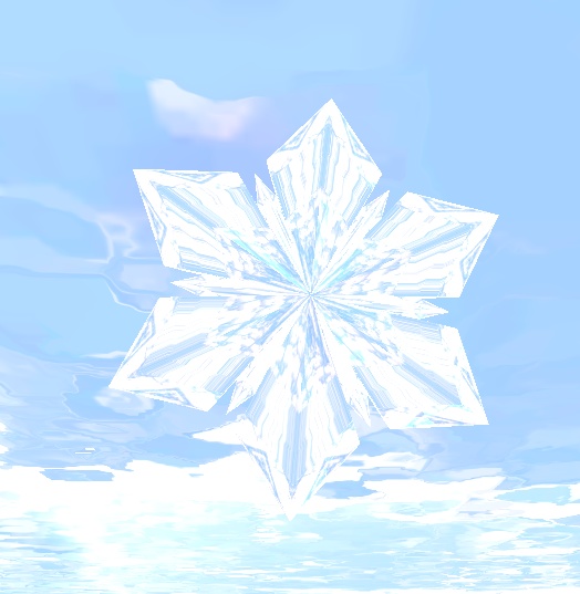 中庭の雪