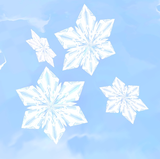 中庭の雪