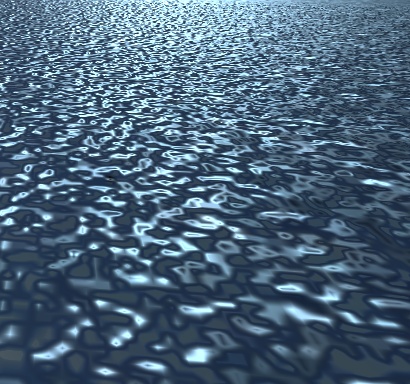 朝の海のきらめき