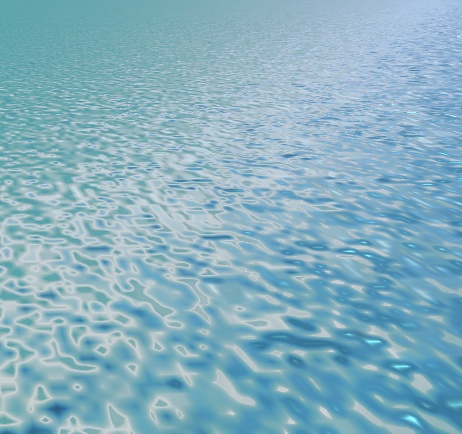 朝の海のきらめき