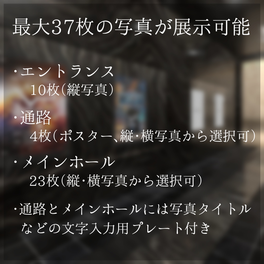 【VRC向けワールド】VR Photo Gallery - Venus -【フォトギャラリー】