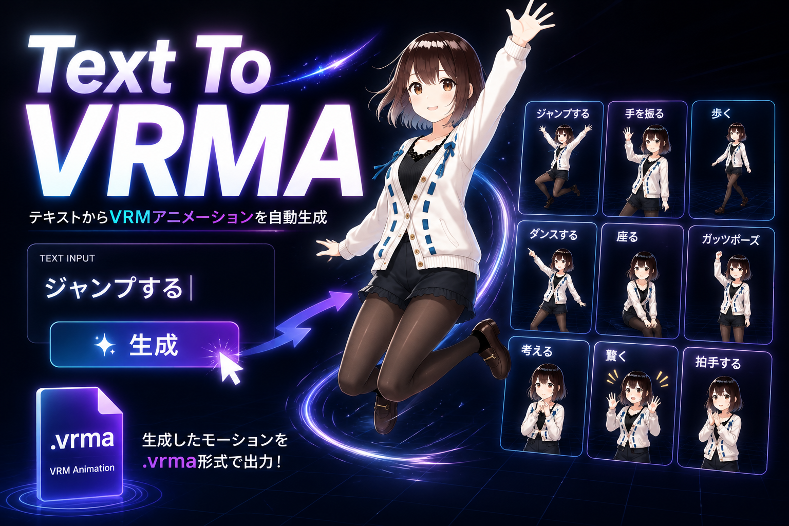 Text-To-VRMA