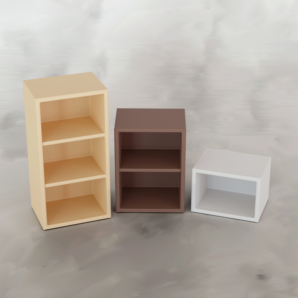 1/10スケール カラーボックス ミニチュア用 3Dデータ